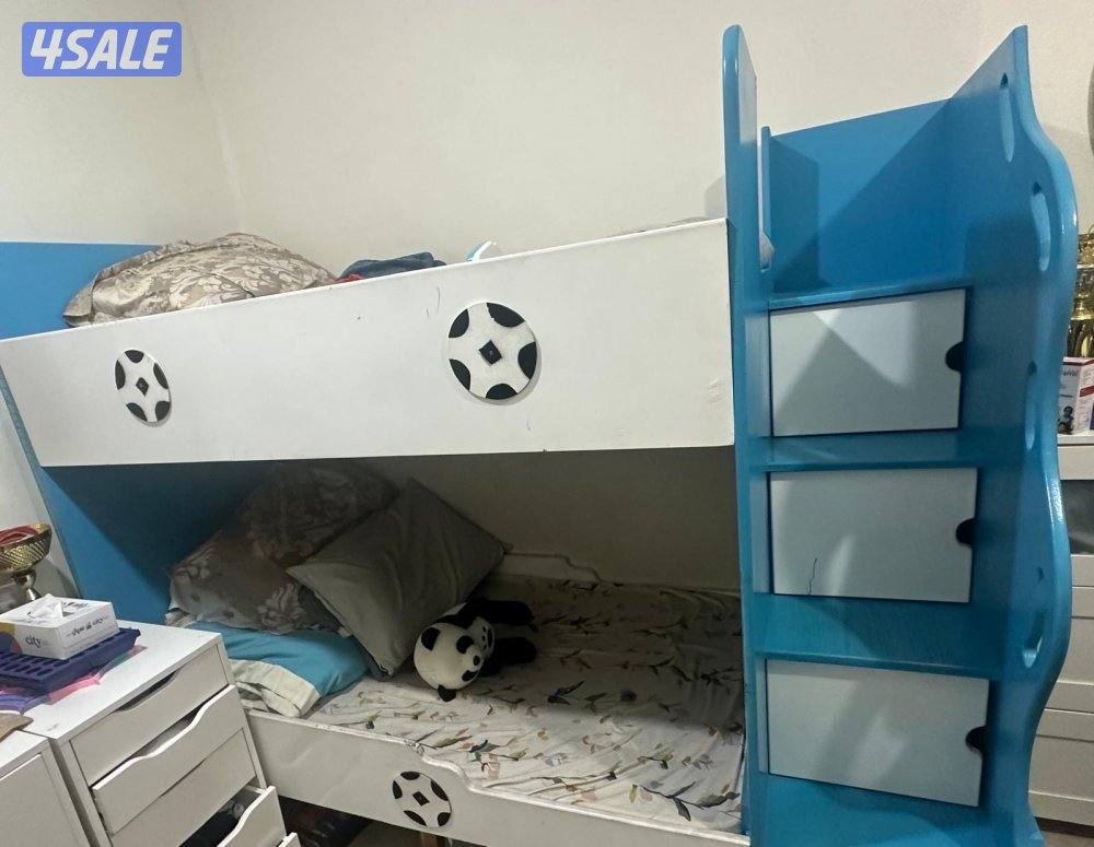 سرير أطفال طابقين مع  الفرش1