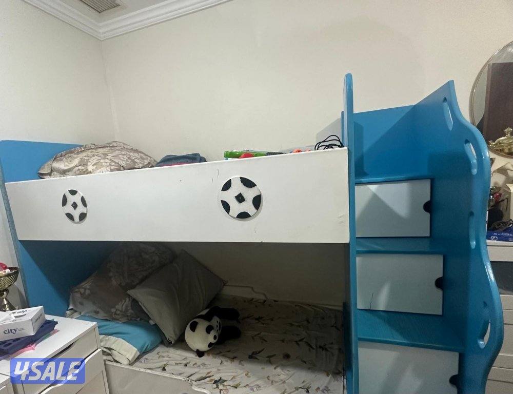 سرير أطفال طابقين مع  الفرش0