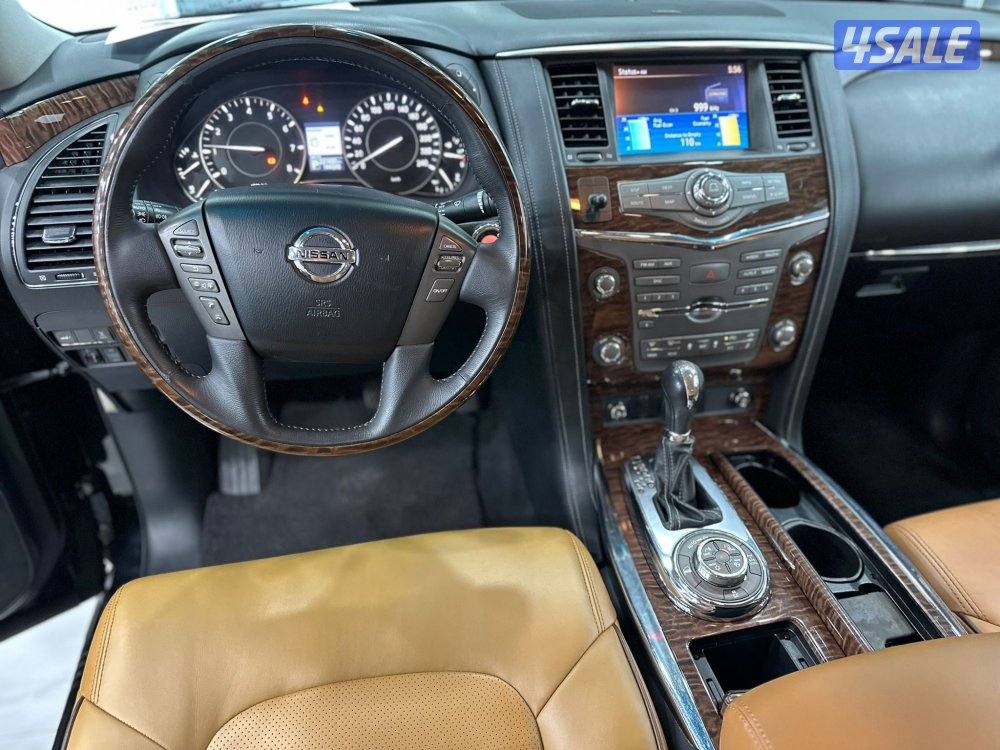 نيسان باترول بلاتنيوم موديل ٢٠١٥ وارد الوكاله حجم ٣٢٠ عداد ٢٢٠ الف كم6