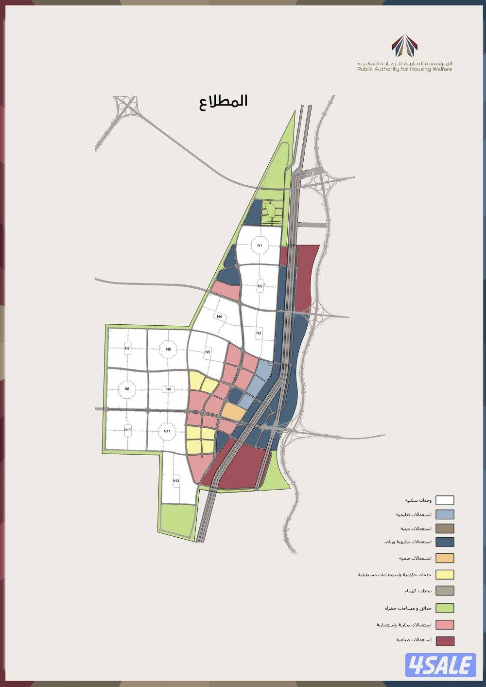 المطلاع --غرب وجنوب عبدالله مبارك-- وخيطان-- وصباح الاحمد -صاملين  فقط0