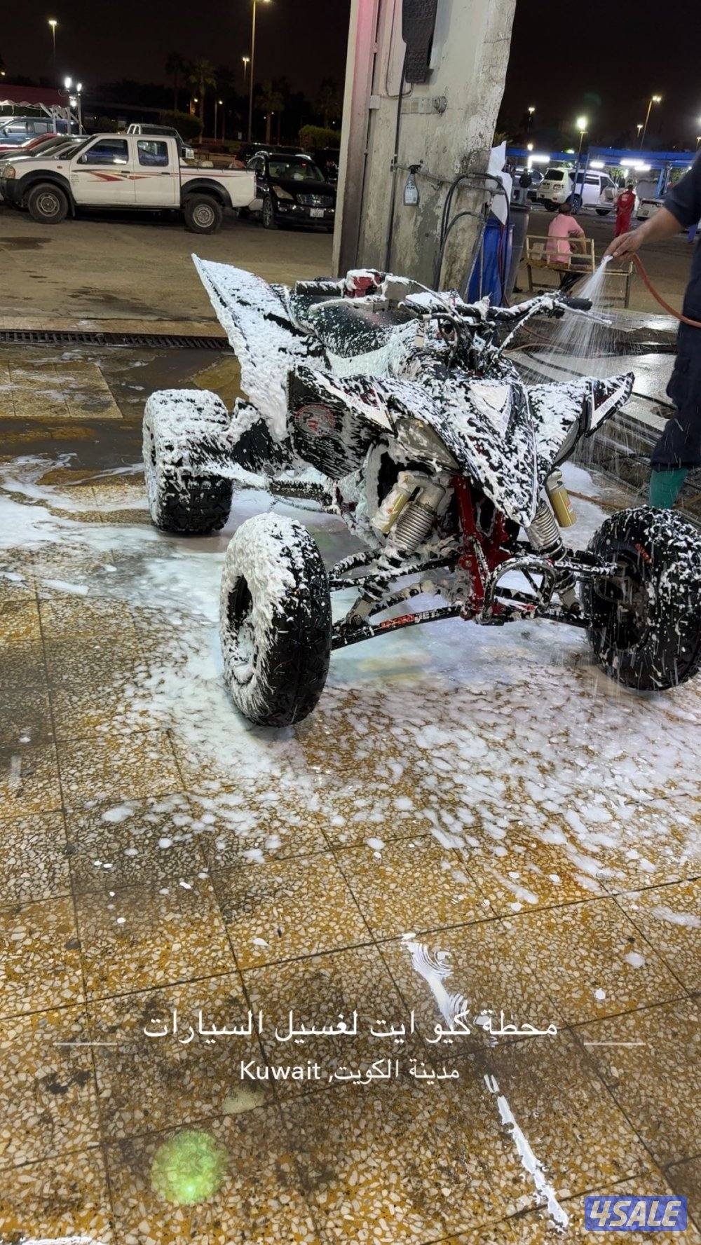 للبيع yfz 2015 شرط الفحص عليه شوته وجهاز وقزوز داسا ومعاه عربانة قلص1