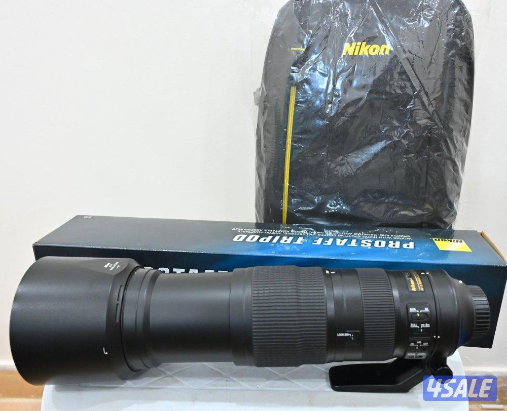 للبيع Nikon 200-500mm f/5.6E VR (حالة الوكالة + ملحقات جديدة)2