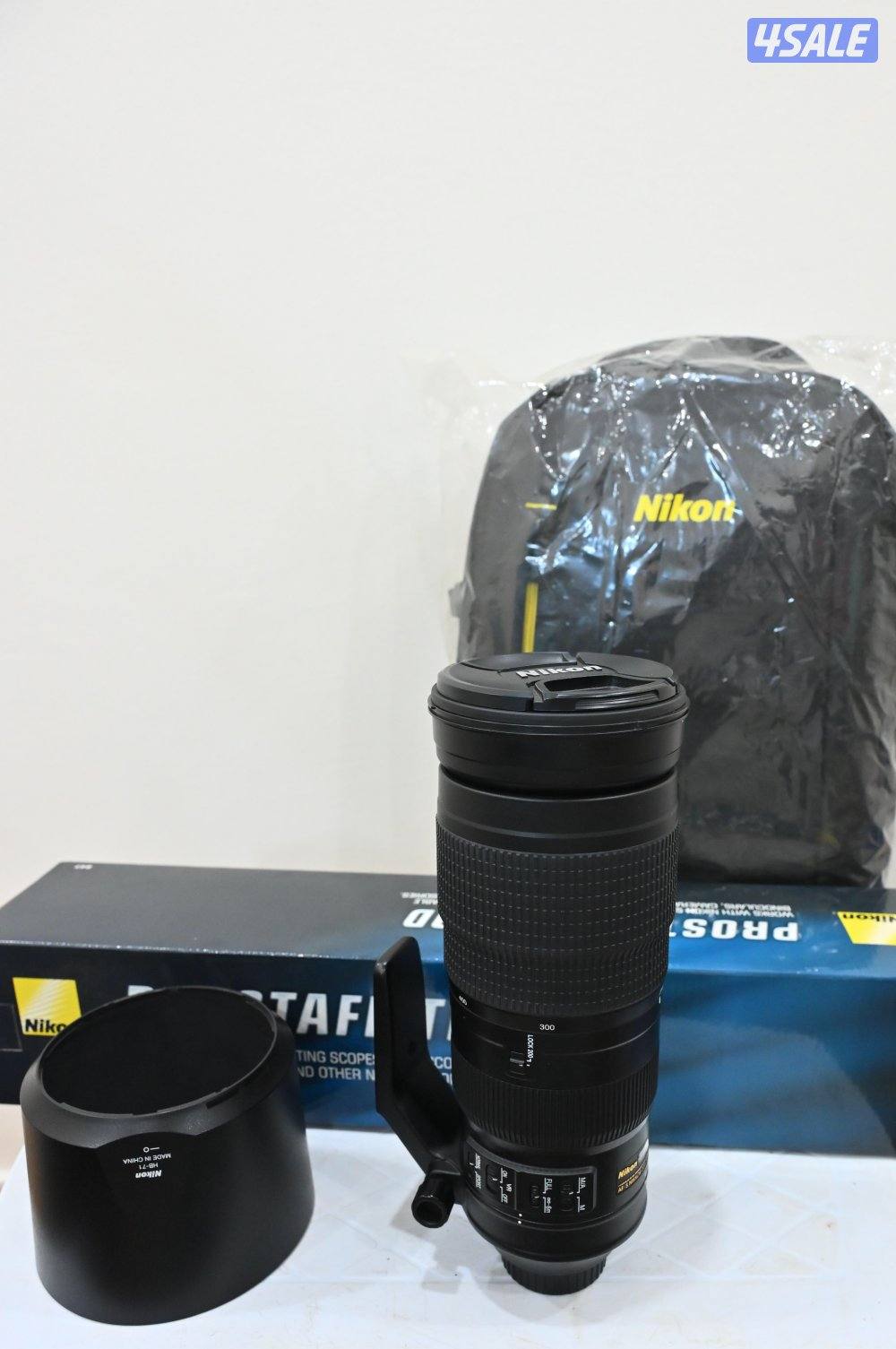 للبيع Nikon 200-500mm f/5.6E VR (حالة الوكالة + ملحقات جديدة)1