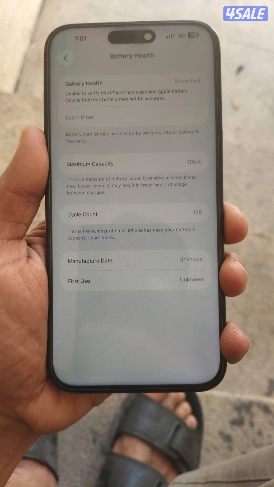 Iphone 15 pro max 256 Gb Display And Battery Change1