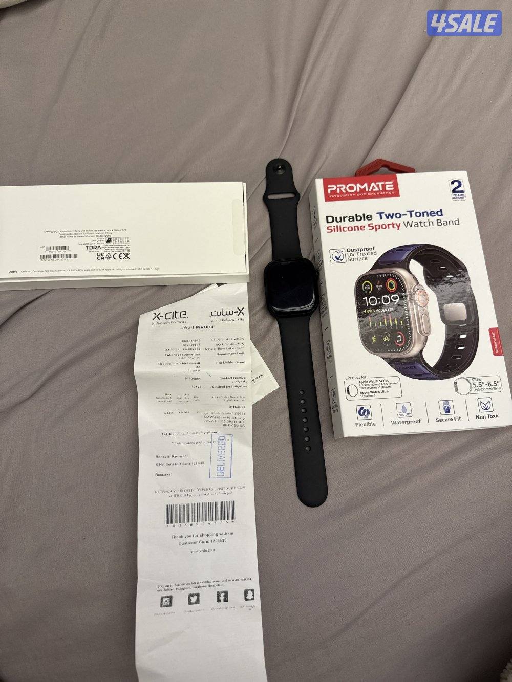 ساعة ابل الجيل ١٠ بحالة فوق الممتازة apple series 100