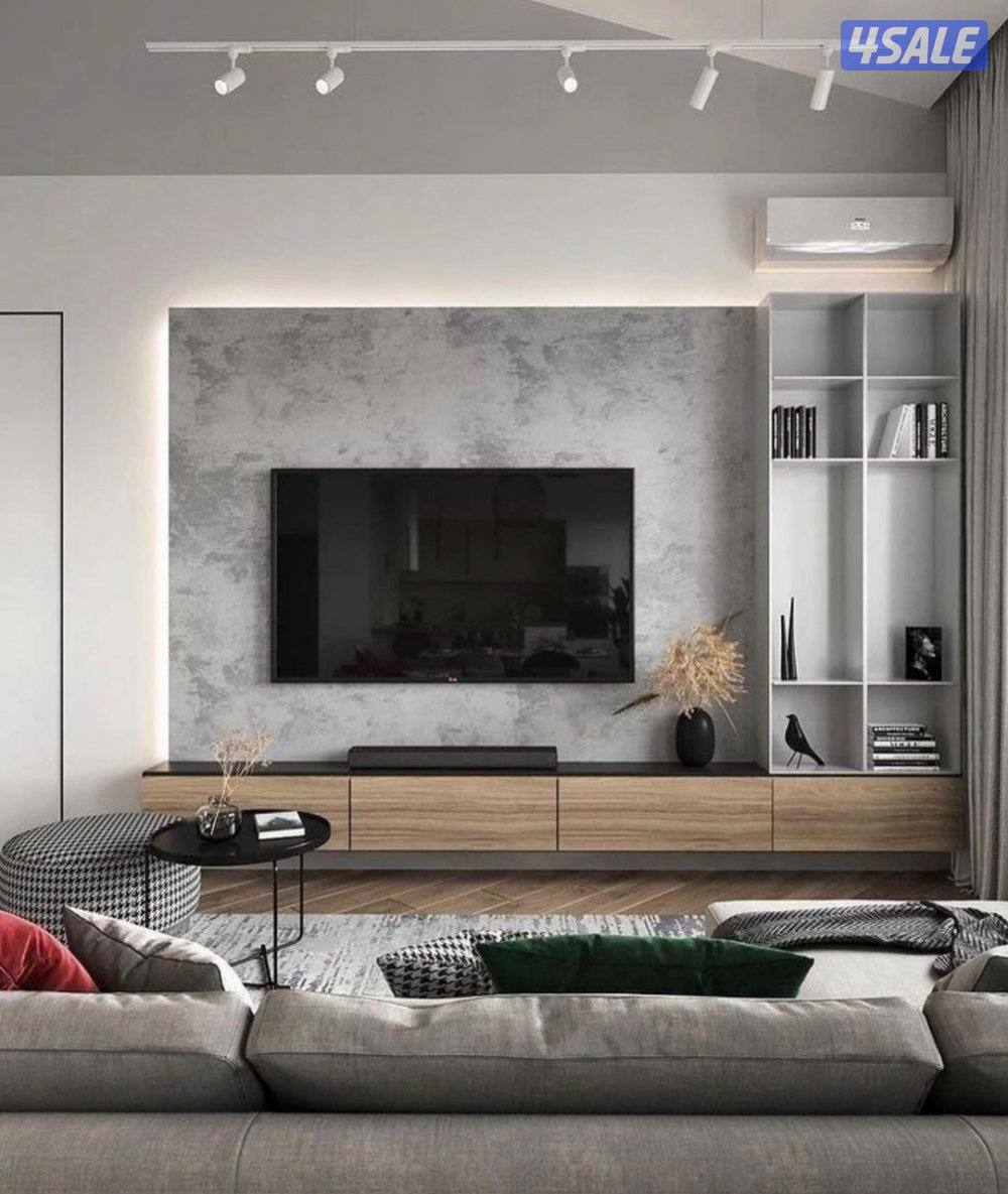 ديكورات خشب بديل شابرد تربنتين ووييجارات بديل حجر خلفيات تلفزيون درسنج11