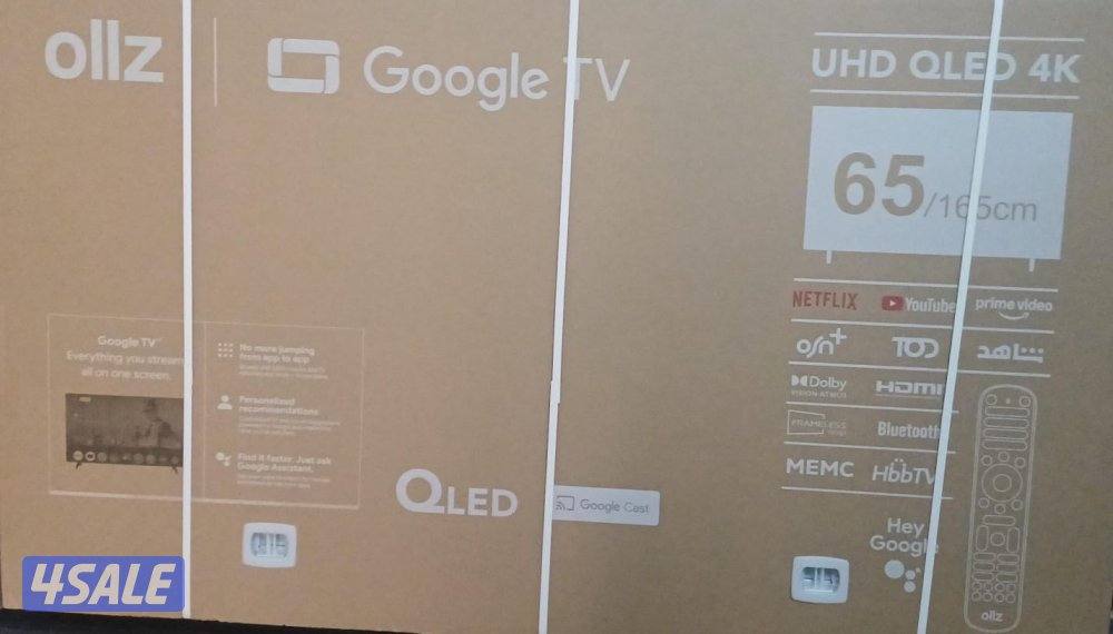 للبيع : تلفزيون 65 بوصة بدقة 4k من OLLZ1