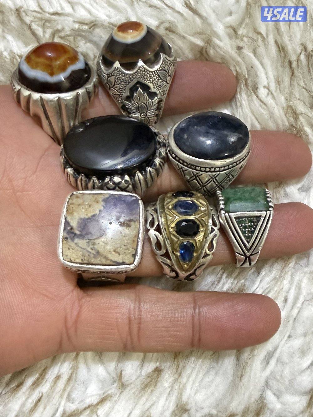 خواتم فضة صياغات جميلة ومميزة مع مسباح أطقم تستحق الاقتناء6