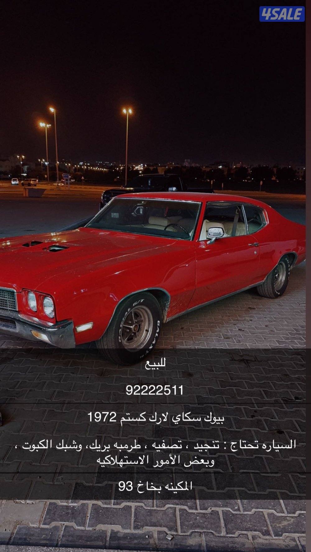 بيوك سكاي لارك كستم 1972 قابل للمساومه بالمعقول0