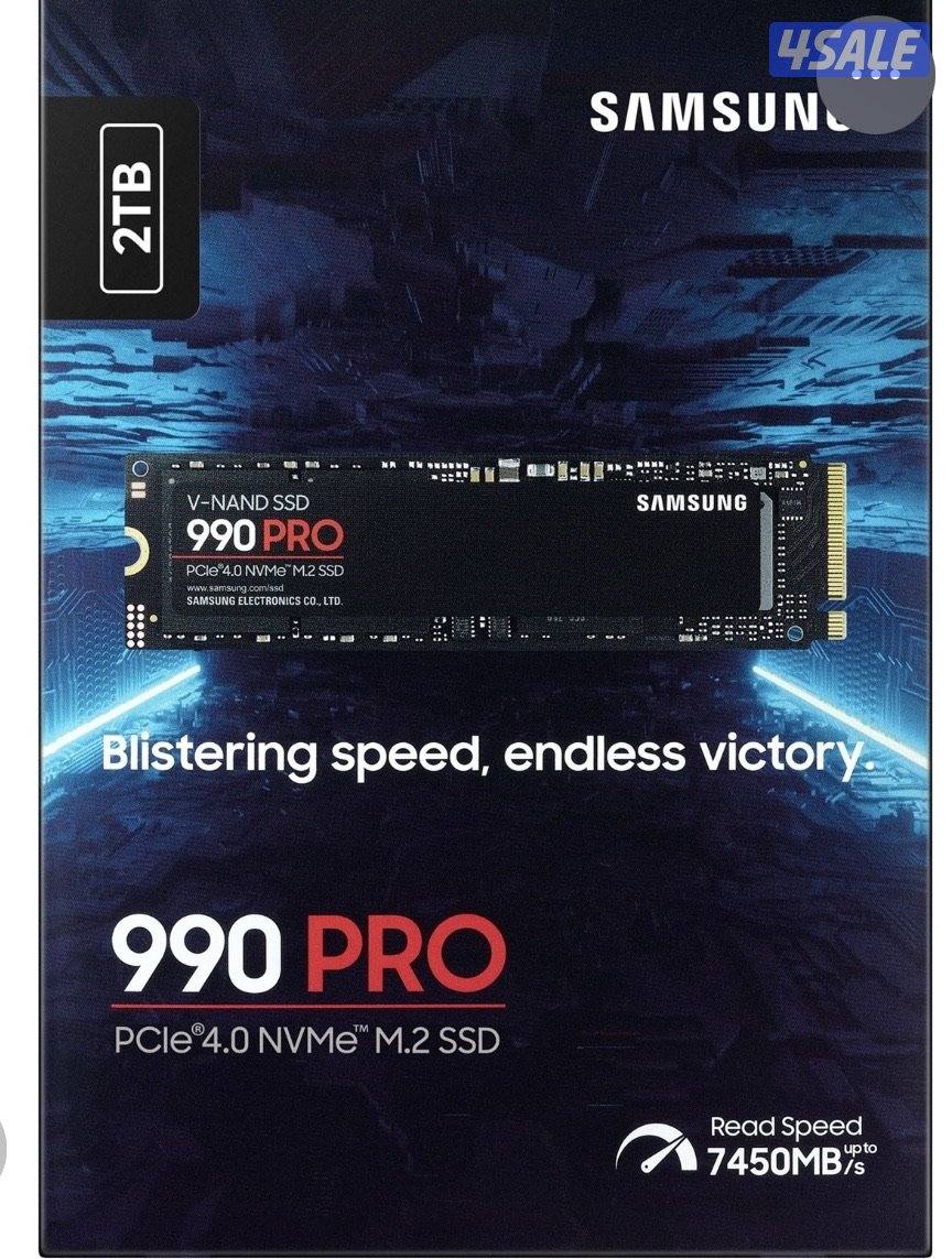 M.2 Samsung 990pro 2 TB جديد بالكرتون لم يفتح، قابل للمساومة2