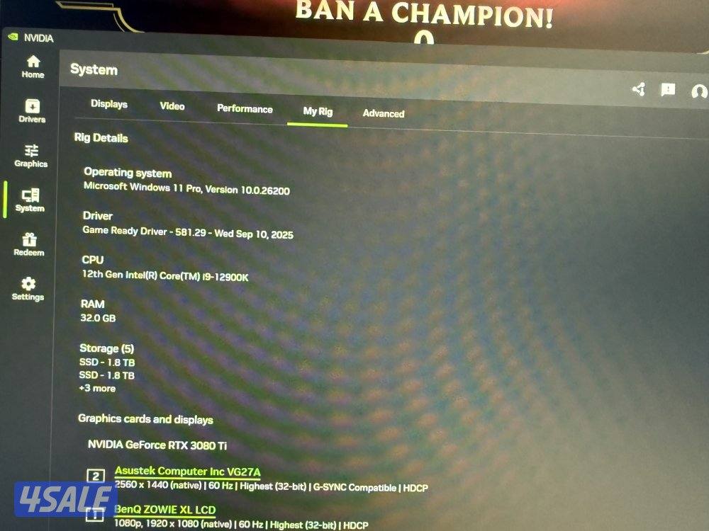 Pc msi 3080 ti i912900k1