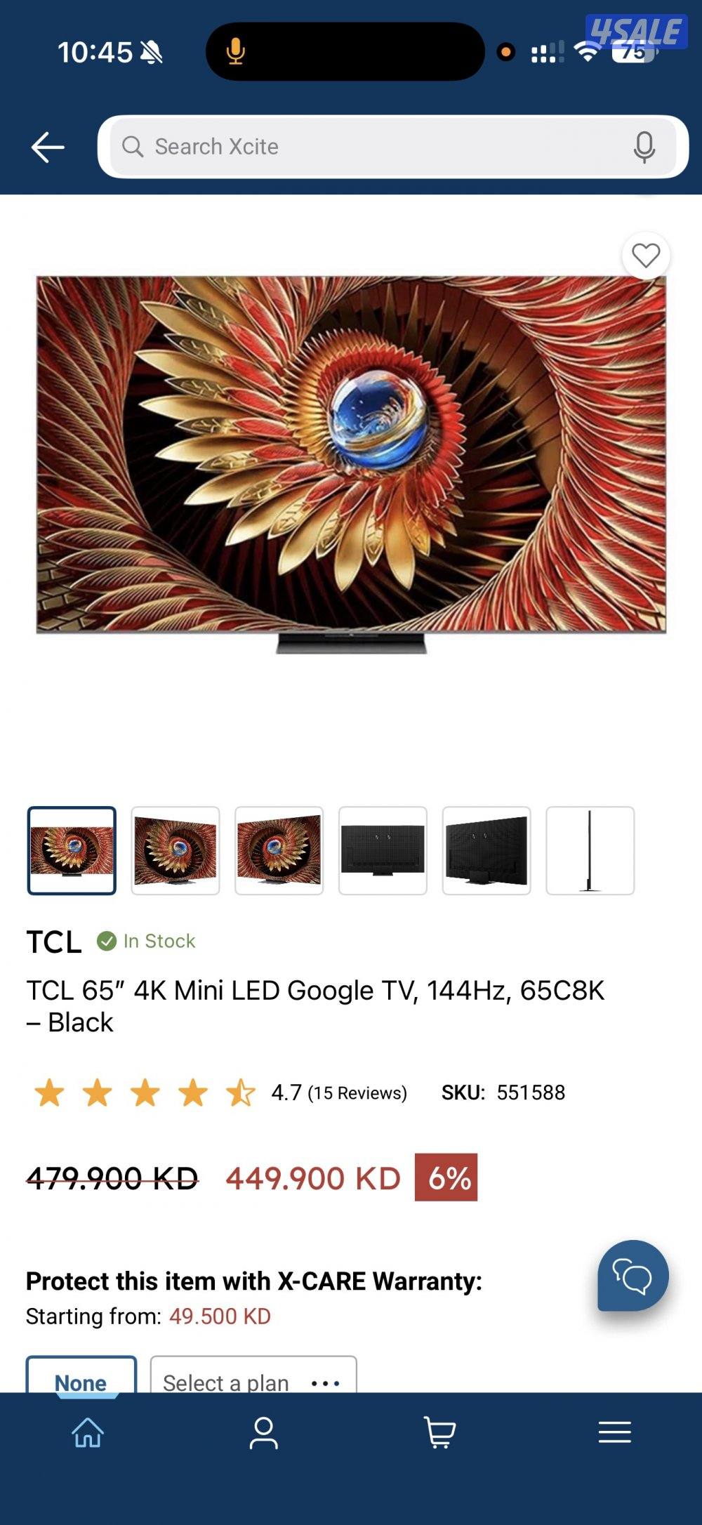 TCL C8K QD-Mini Led 65 inch0