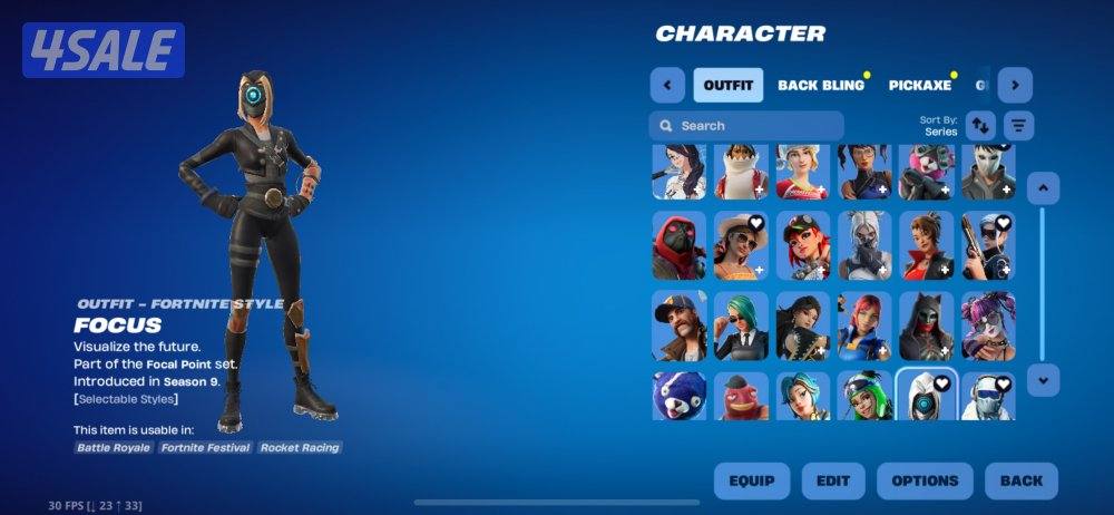 حساب فورت نايت 272 سكن + سكن PoLo وسكنات واكسات عرق9