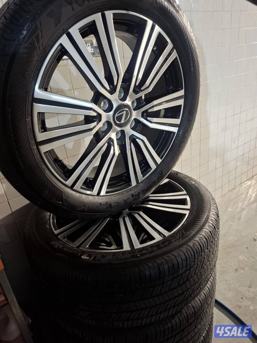 رنقات جيب لكزس مع توايرهم يوكوهاما جدد0