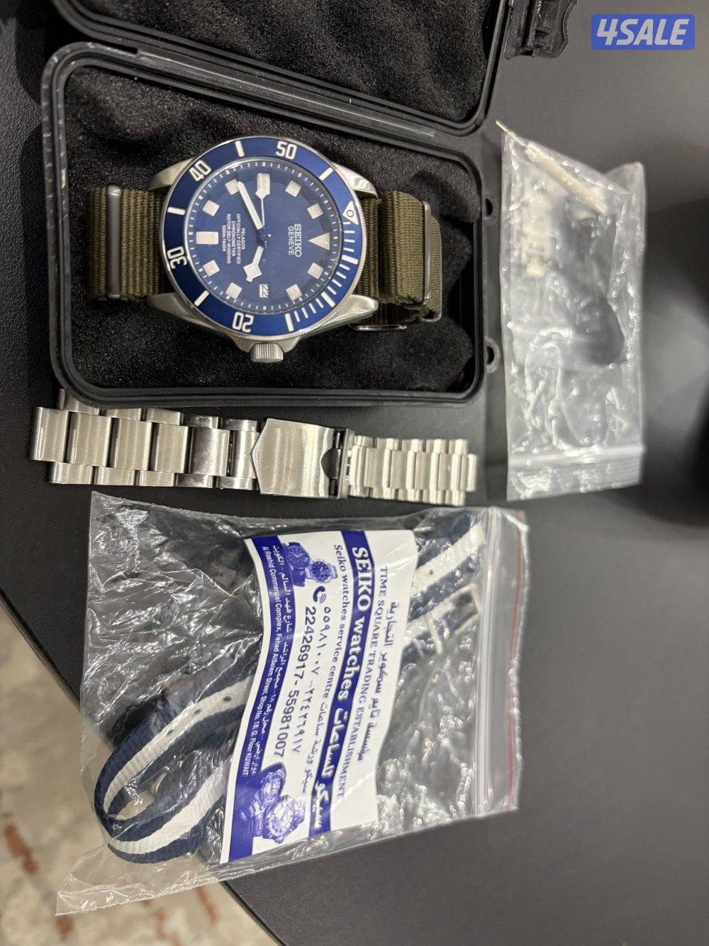 للبيع ساعة روبيرتو كافالي وساعة سيكو5