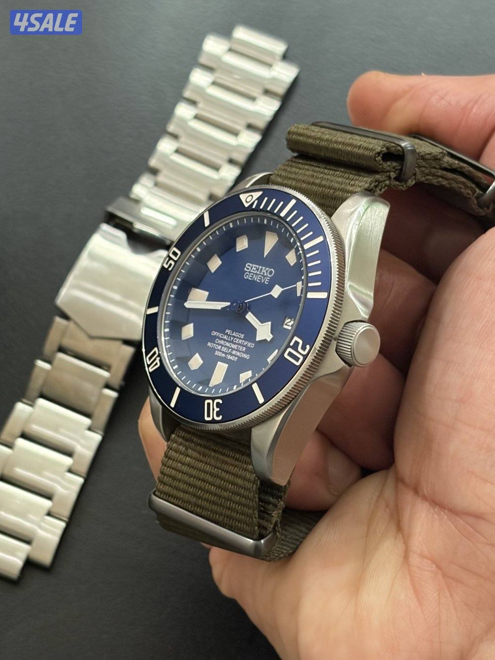 للبيع ساعة روبيرتو كافالي وساعة سيكو6