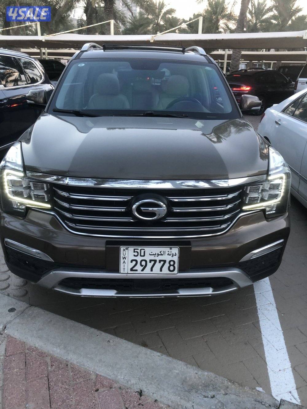 جي اية سي موديل 2018 اللون بني من داخل جلد بيج اعلي فيئة بانوراما ماشي4