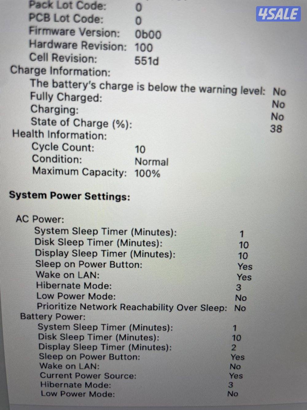 للبيع ماك بوك إير M4 – موديل 20255