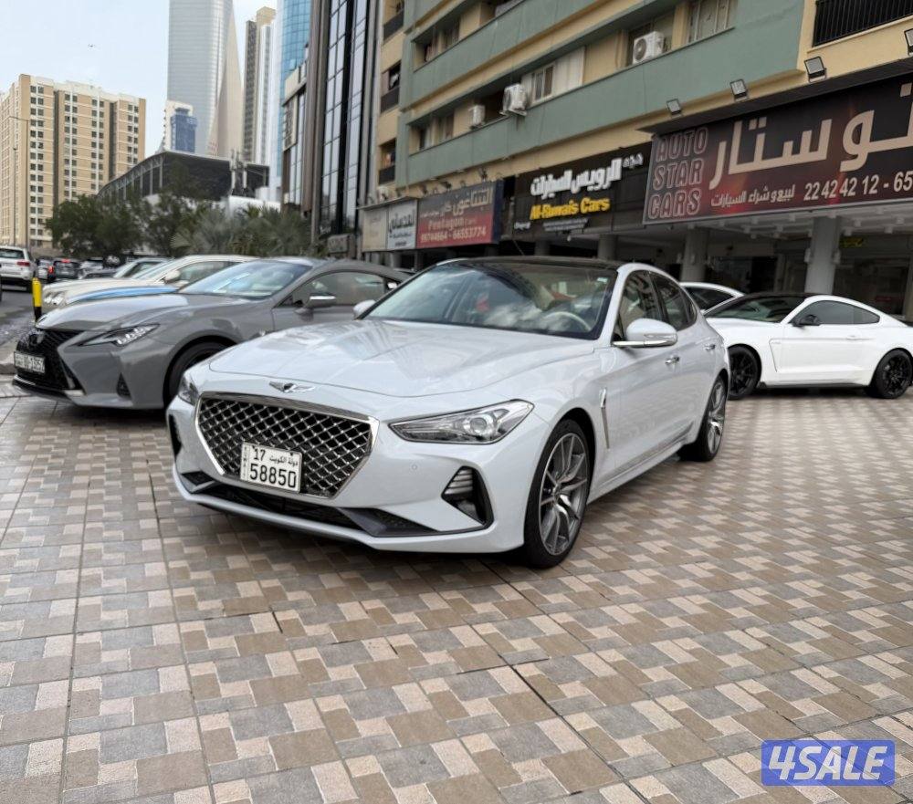 جنسيس G70 موديل 2019 عداد 35 الف وكالة كامل المواصفات سيرفيس منتطم0
