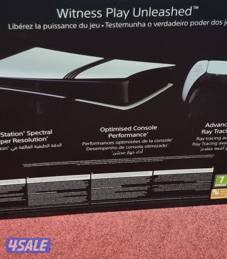 بلايستيشن 5 برو جديد بالكرتون 
السعر 200 دينار نهائي
Playstation 5 pro1