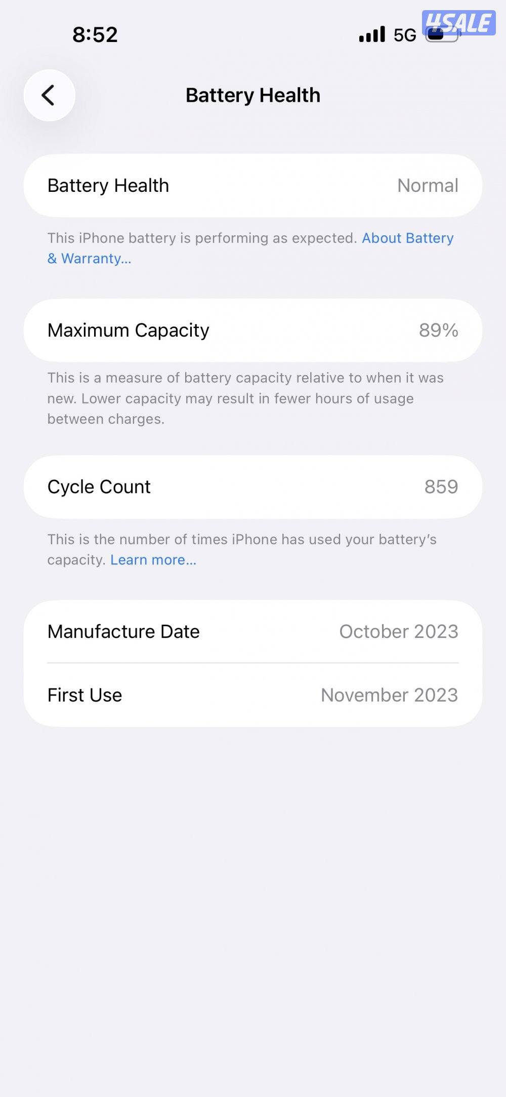 للبيع ايفون 15 pro max 256G midnight1