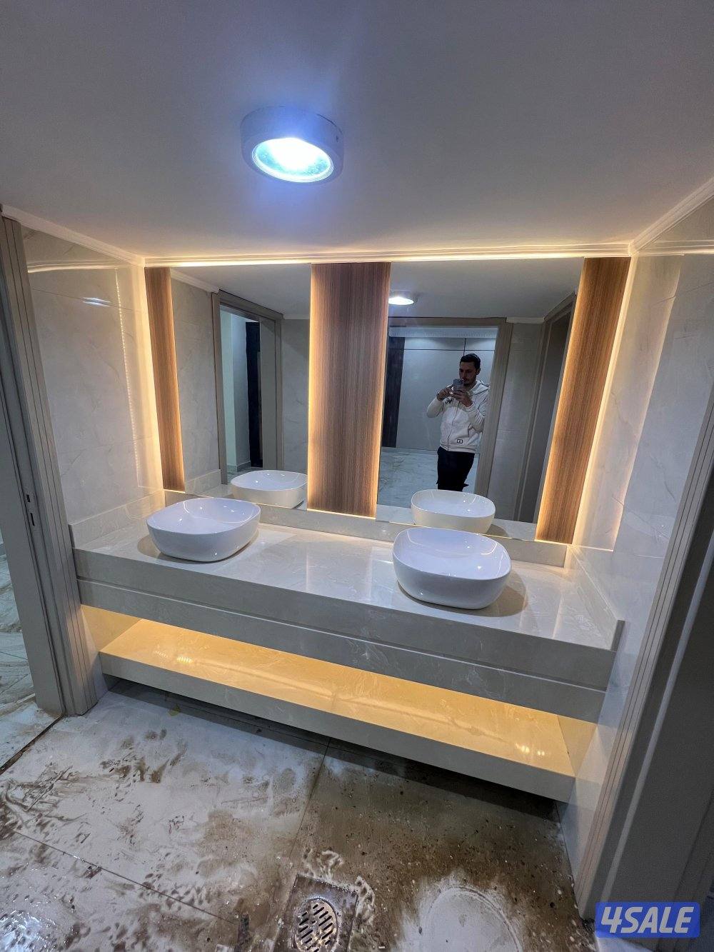 ‏أبو يونس لتفصيل أحدث المغاسل من الرخام الطبيعي الصناعي2