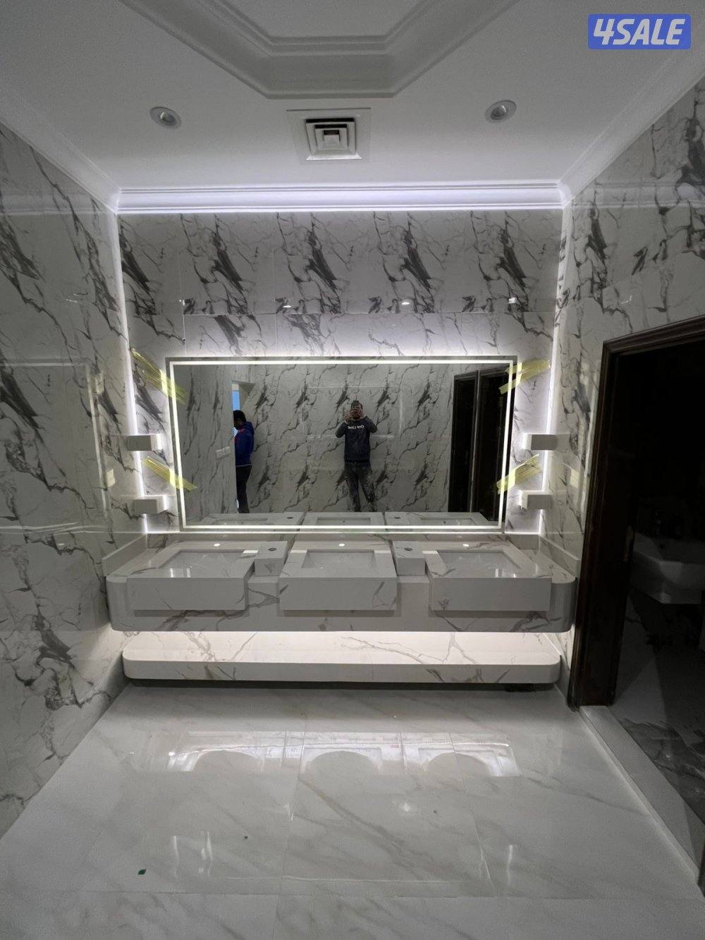 ‏أبو يونس لتفصيل أحدث المغاسل من الرخام الطبيعي الصناعي7