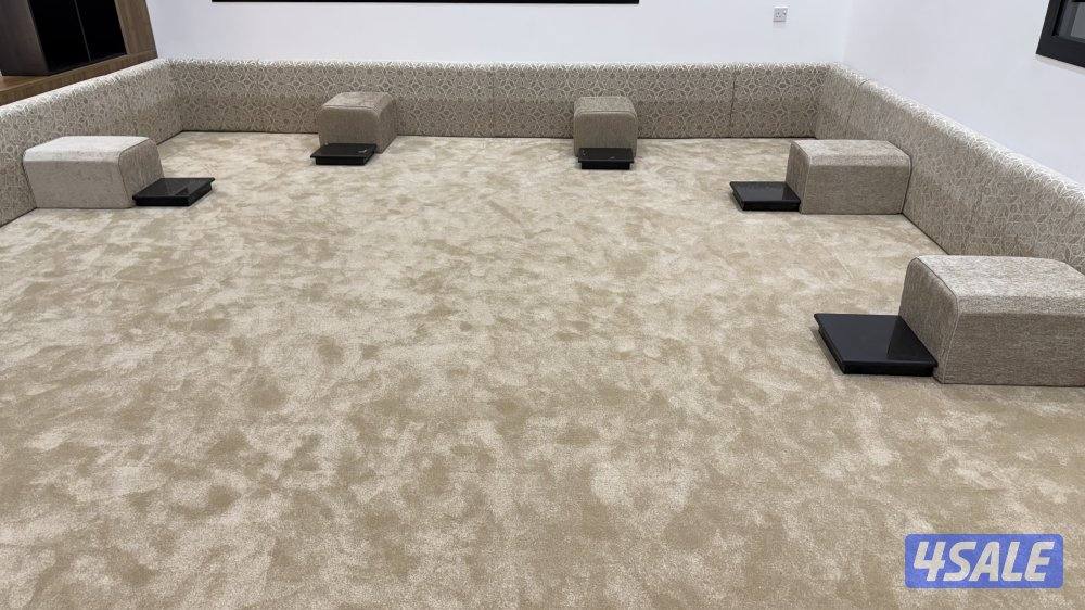 تفصيل وتنجيد ديوانيات اسفنج البغلي وسعودي وستاير لنن ويفي ورول عازل8