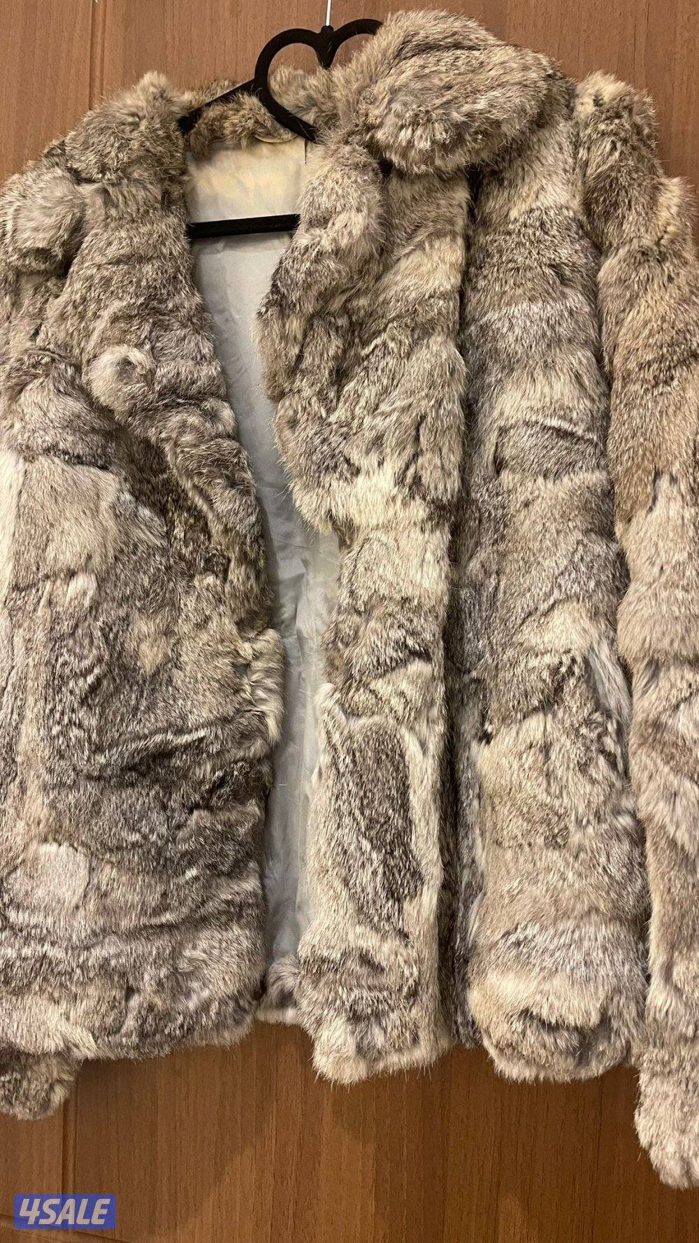 للبيع فرو ارنب طبيعي جاكيت وفروه2