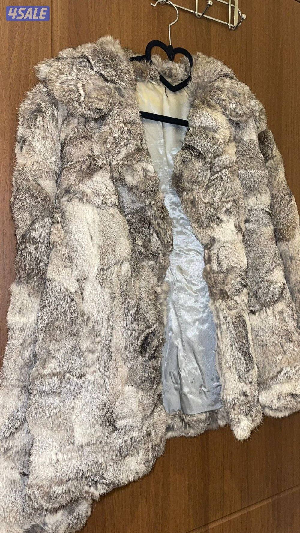 للبيع فرو ارنب طبيعي جاكيت وفروه4