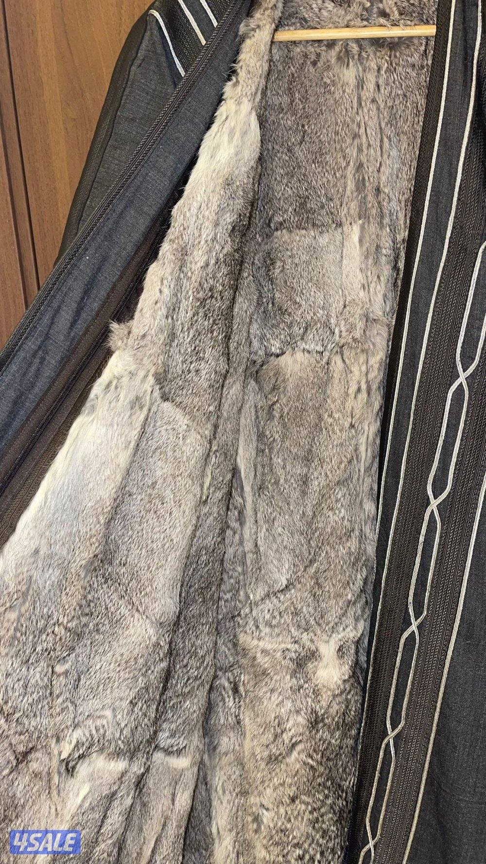 للبيع فرو ارنب طبيعي جاكيت وفروه5