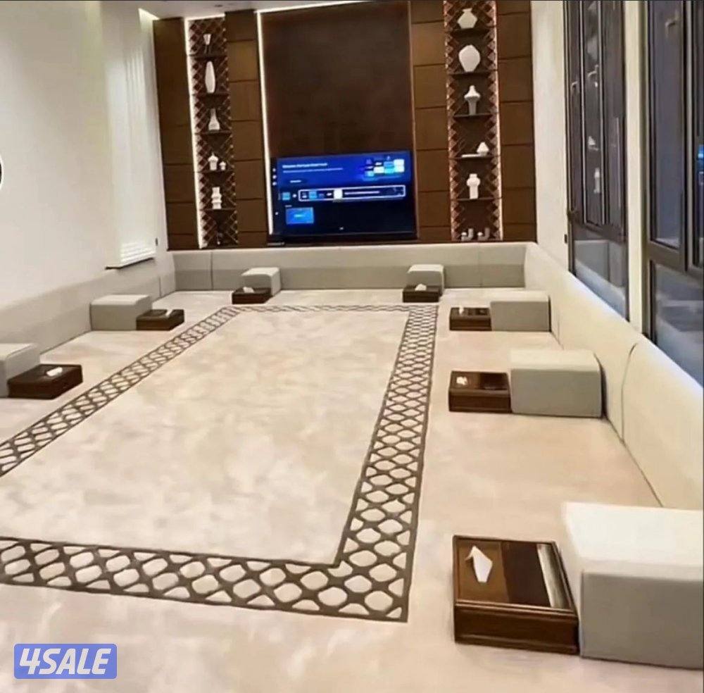 سجاد قص قطع مساند ديوانية جلسات باركيه ثيل صناعي جميع انواع اثاث مفروا6