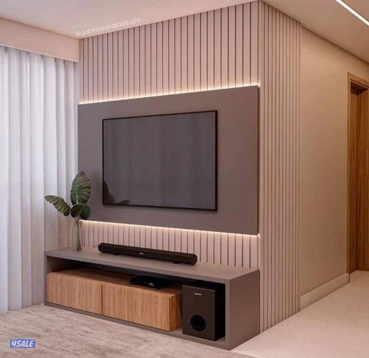 ديكورات خشب بديل رخام بديل حجر بديل شابرد طولت خلفيات تلفزيون جبس بورد11