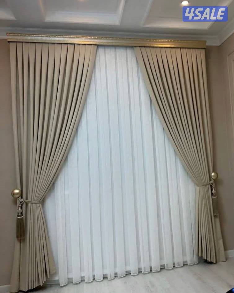 ستائر تفصال الينن الويفي الفندقي والرول وفك وتركيب جميع انوع الستائر7