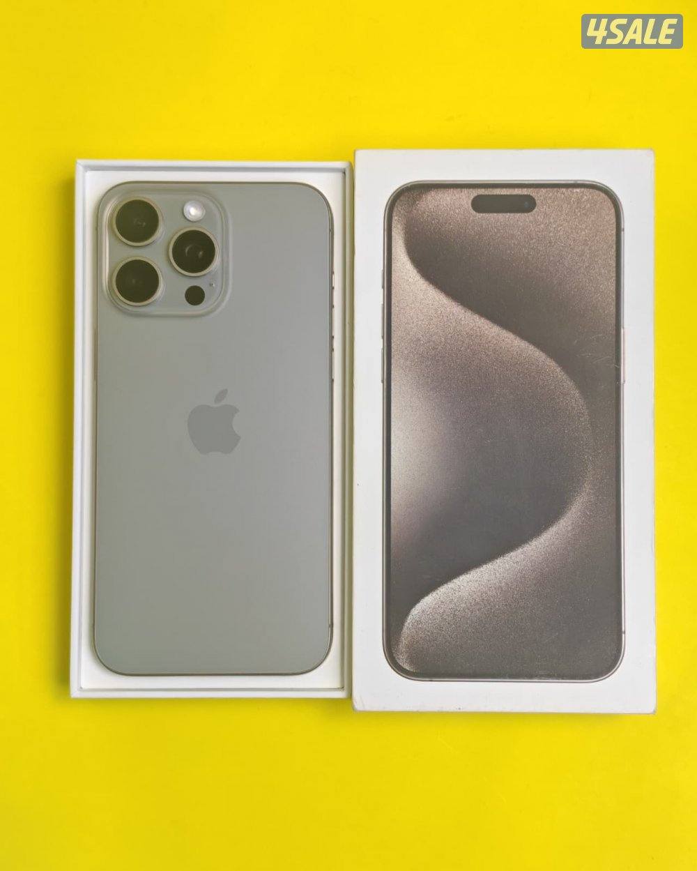 iPhone 15 Pro Max 256GB Natural Titanium – 87% ايفون 15 برو ماكس0