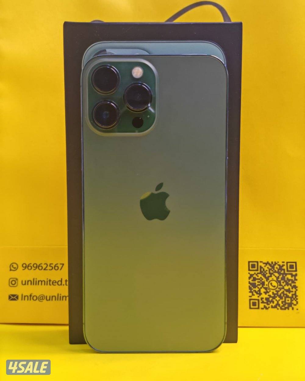 iPhone 13 Pro Max 128GB Green – 84% ايفون 13 مستعمل كالجديد بطارية4