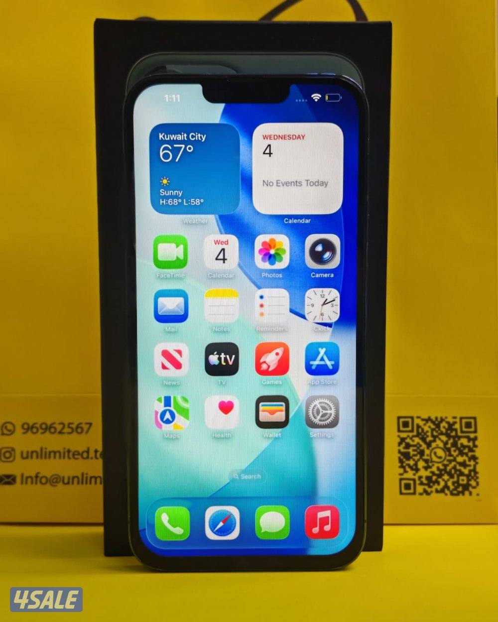 iPhone 13 Pro Max 128GB Green – 84% ايفون 13 مستعمل كالجديد بطارية5