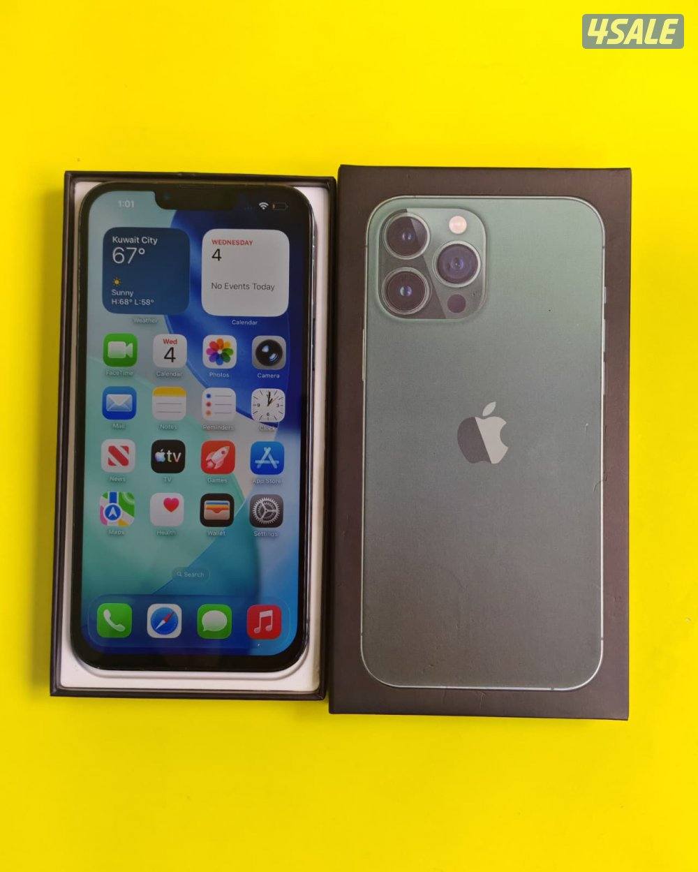 iPhone 13 Pro Max 128GB Green – 84% ايفون 13 مستعمل كالجديد بطارية7