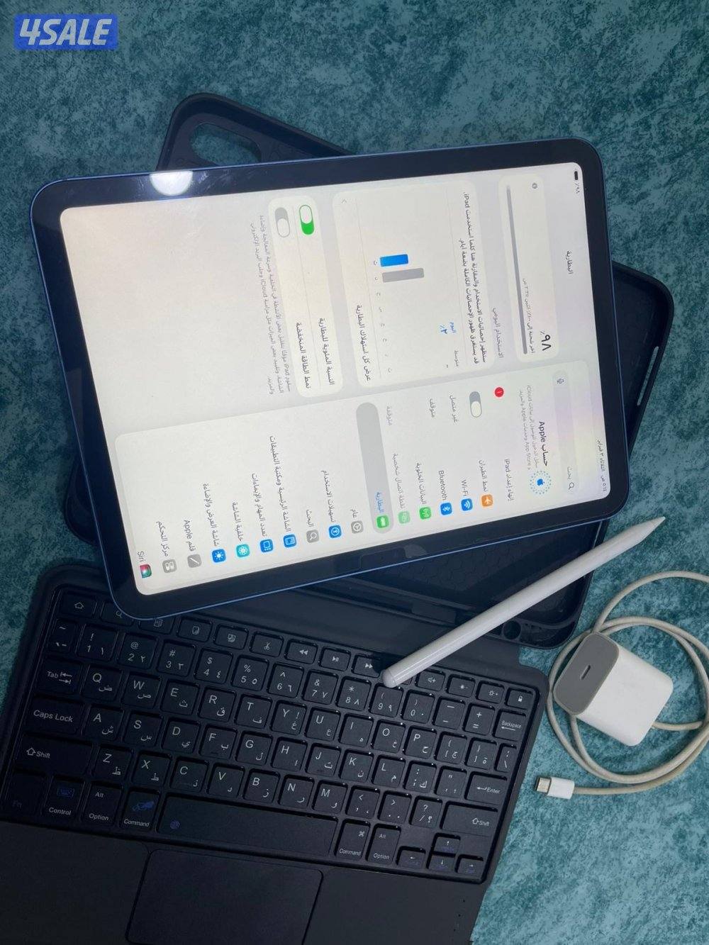 ايباد ابل 10 العاشر 64 قيقا بطارية 100 شريحة 5g كفالة 8 شهر5