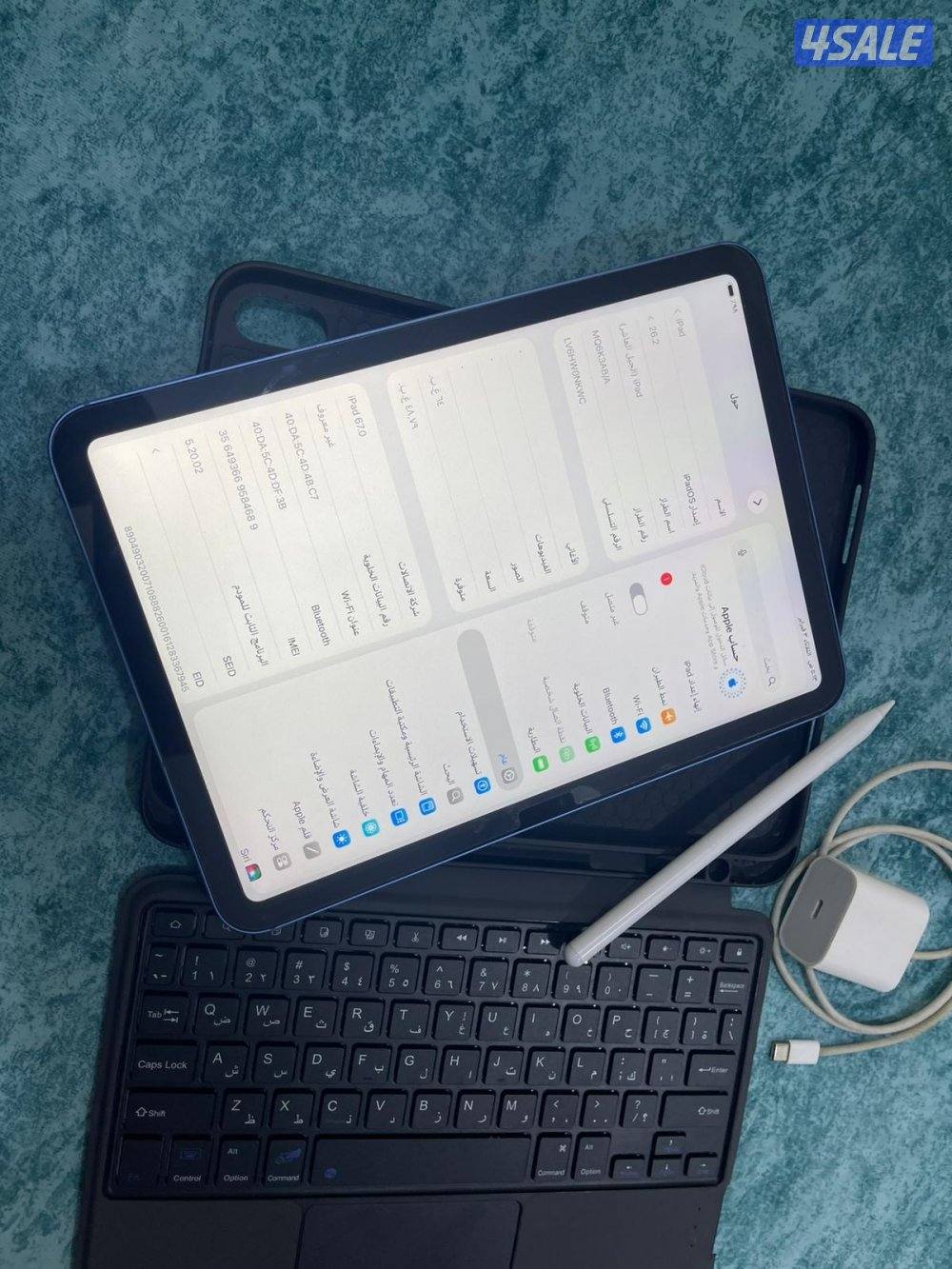 ايباد ابل 10 العاشر 64 قيقا بطارية 100 شريحة 5g كفالة 8 شهر7