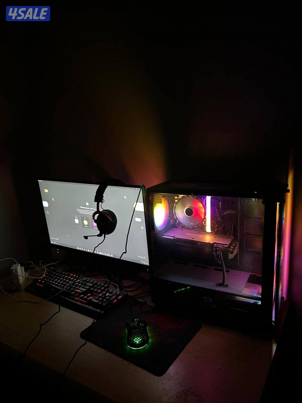 البيع بي سي كامل مع كرسي3