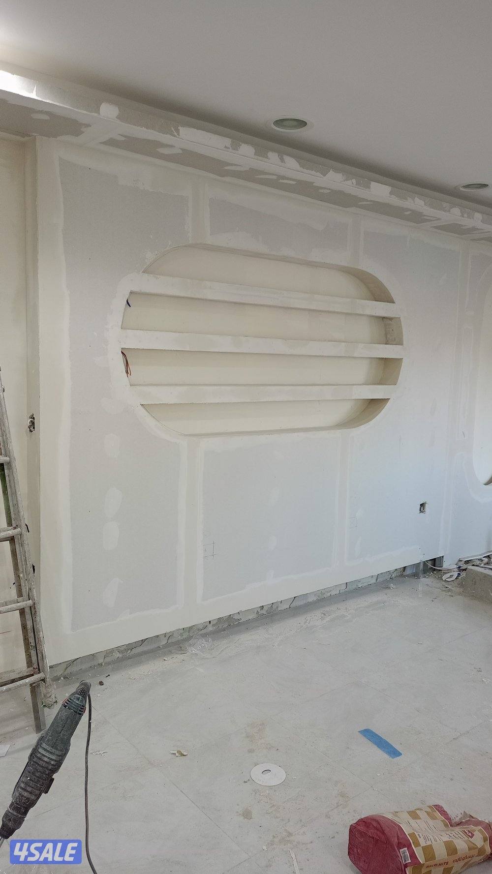 مينا جميع أعمال الجبس بورد قواطع سقف معا اضاىه مخفيه اسمنت بورد بديل ا12