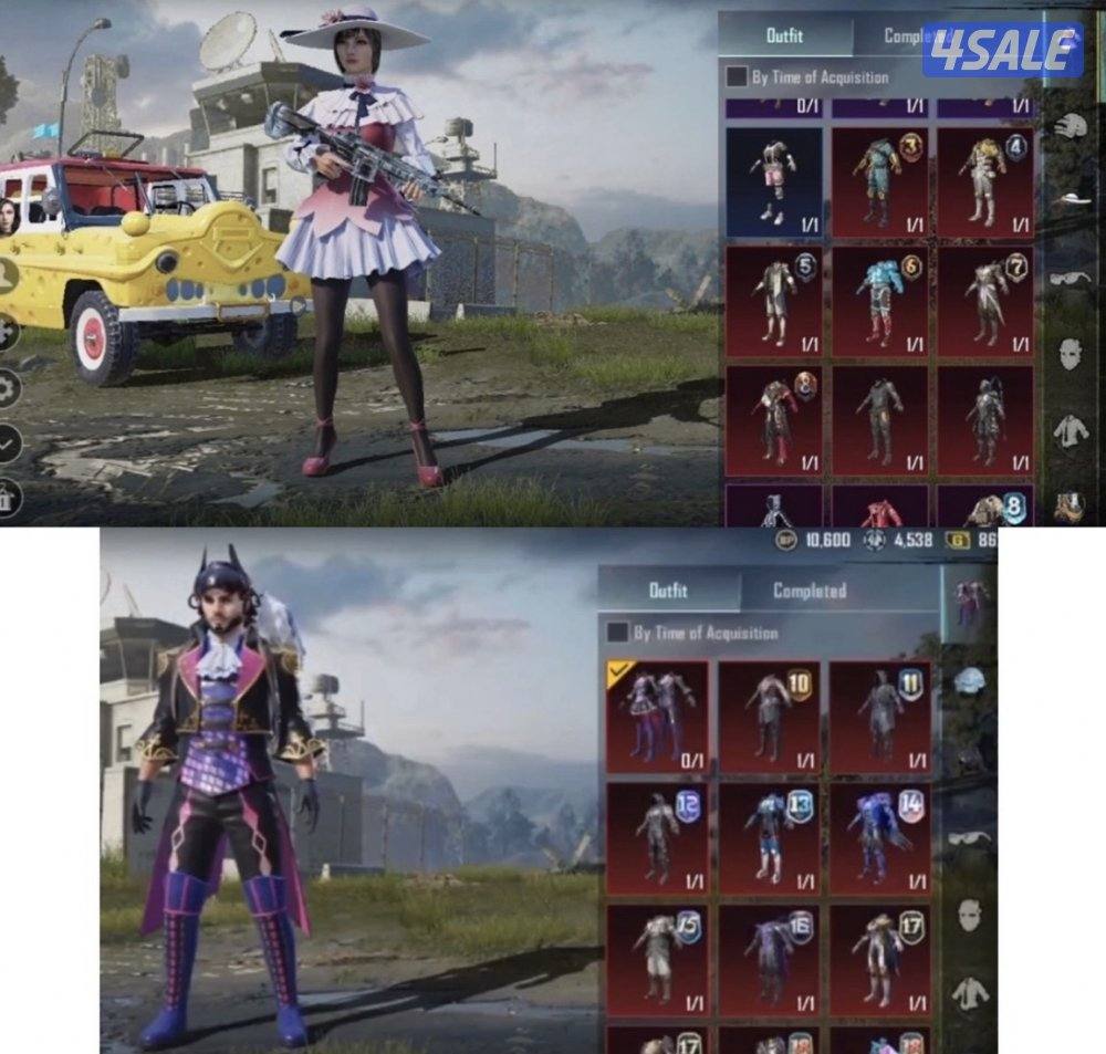 حسابات ببجي منوعه ~ امفور ثلجي واسلحه وحسابات وايد😍❄️✨3