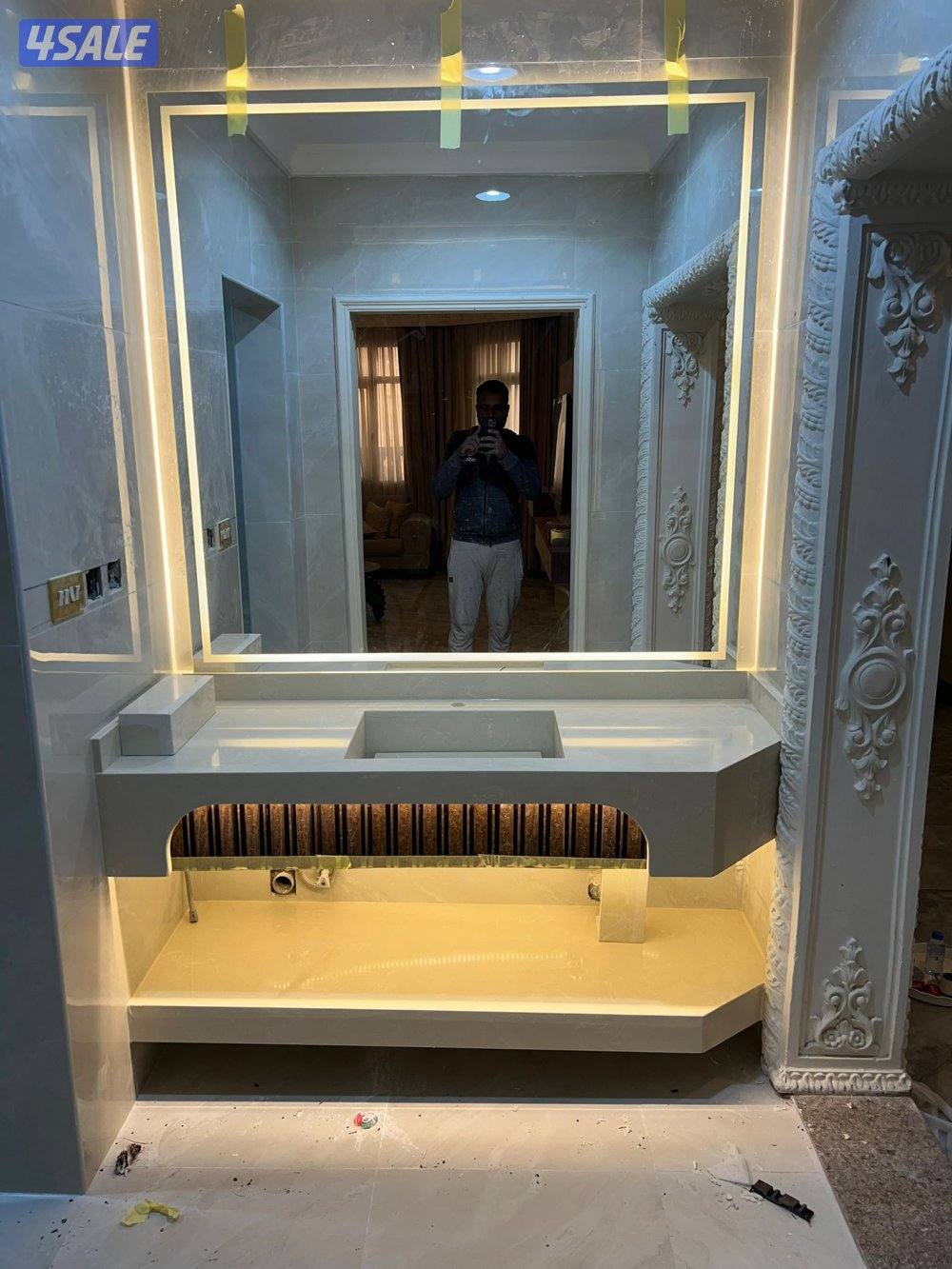 معلم سراميك ومغاسل رخام  ترميمات الحمامات وترميمات عامه9