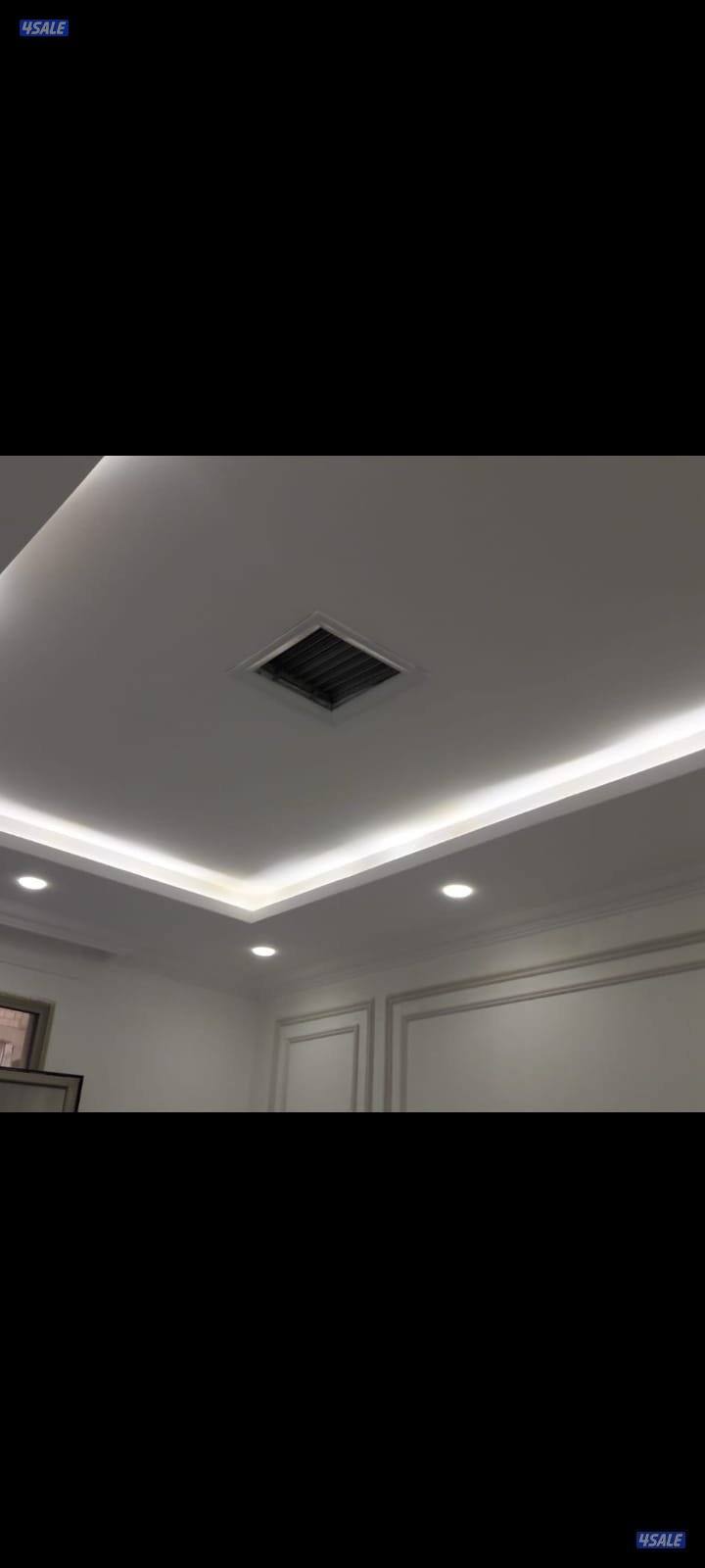 جبس بورر بارتيشن ديكور جبس باب خشب0