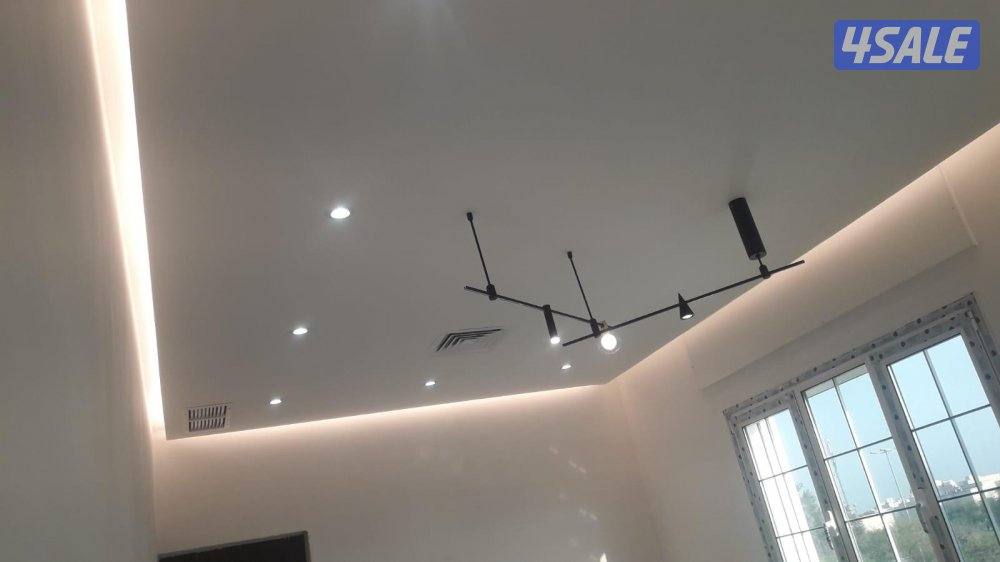 جبس بورر بارتيشن ديكور جبس باب خشب4