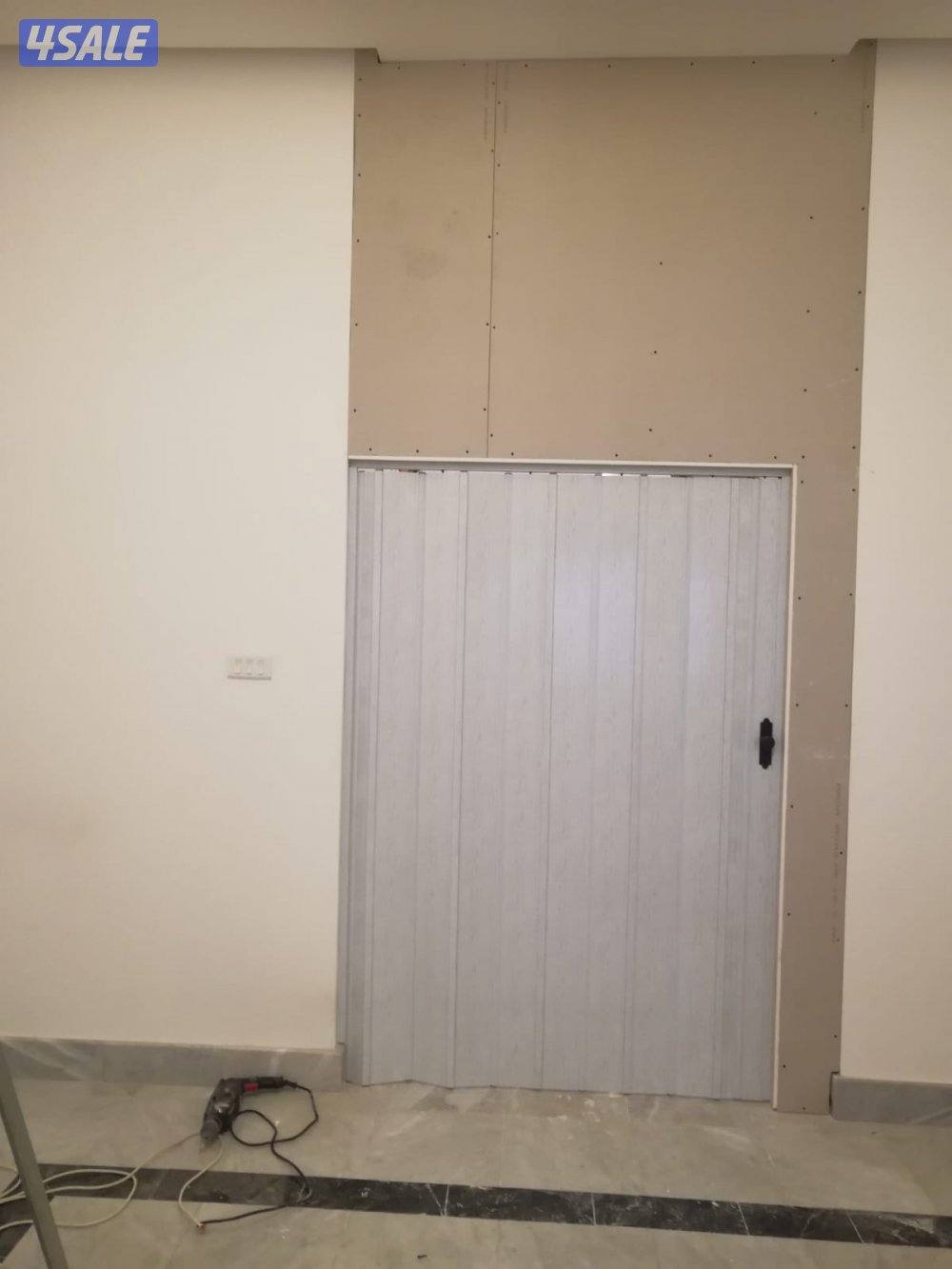 جبس بورر بارتيشن ديكور جبس باب خشب6