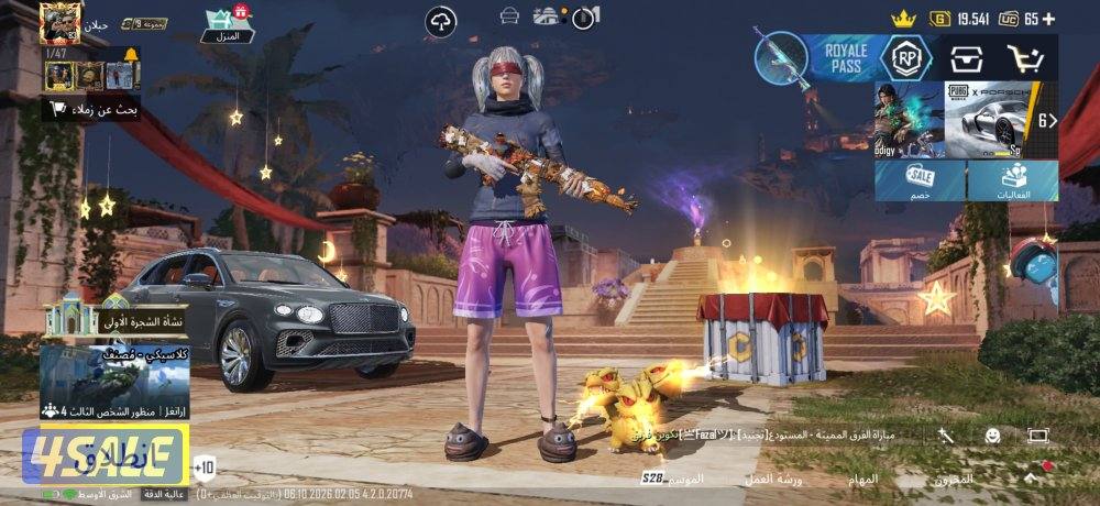 للبيع حساب ببجي عالمية 269 ميثك 68 سلاح0