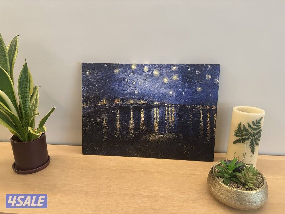 Van Gogh Painting 60x40cm Starry Night Over the Rhône replica0