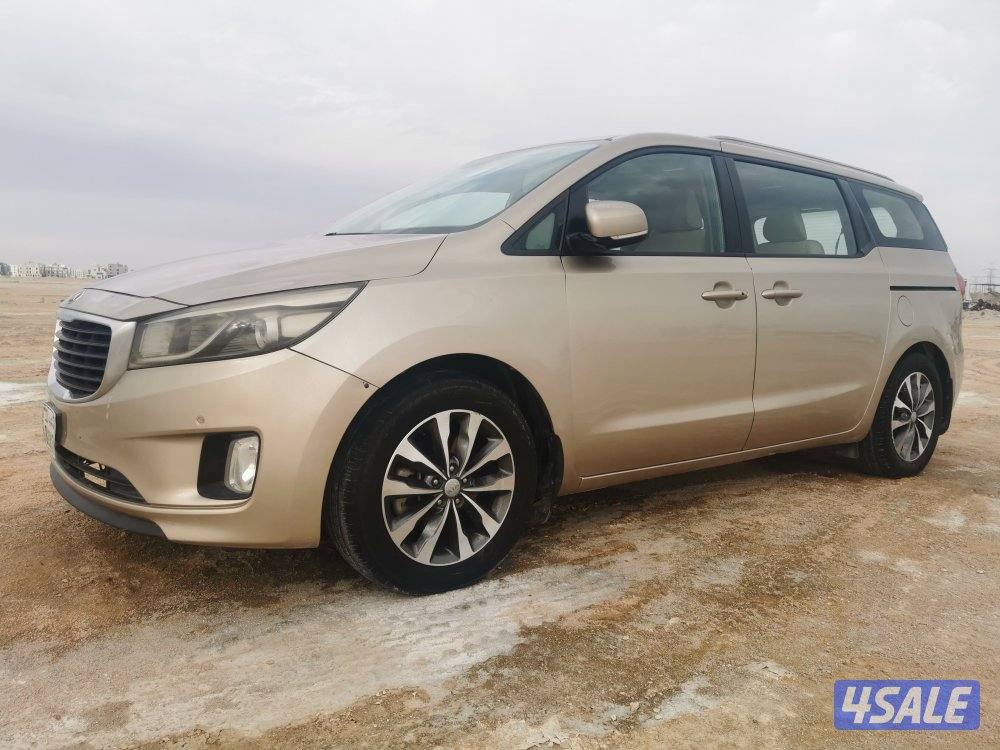 كيا كرنفال 2016 صبغ الوكاله شرط الفحص عداد 2507